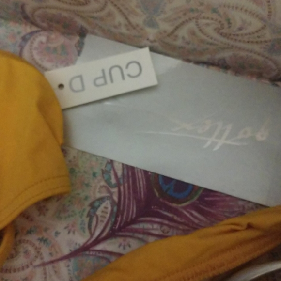 SI NWT D Cup Mango Gold GOTTEX Bikini w Hardware - Picture 5 of 8